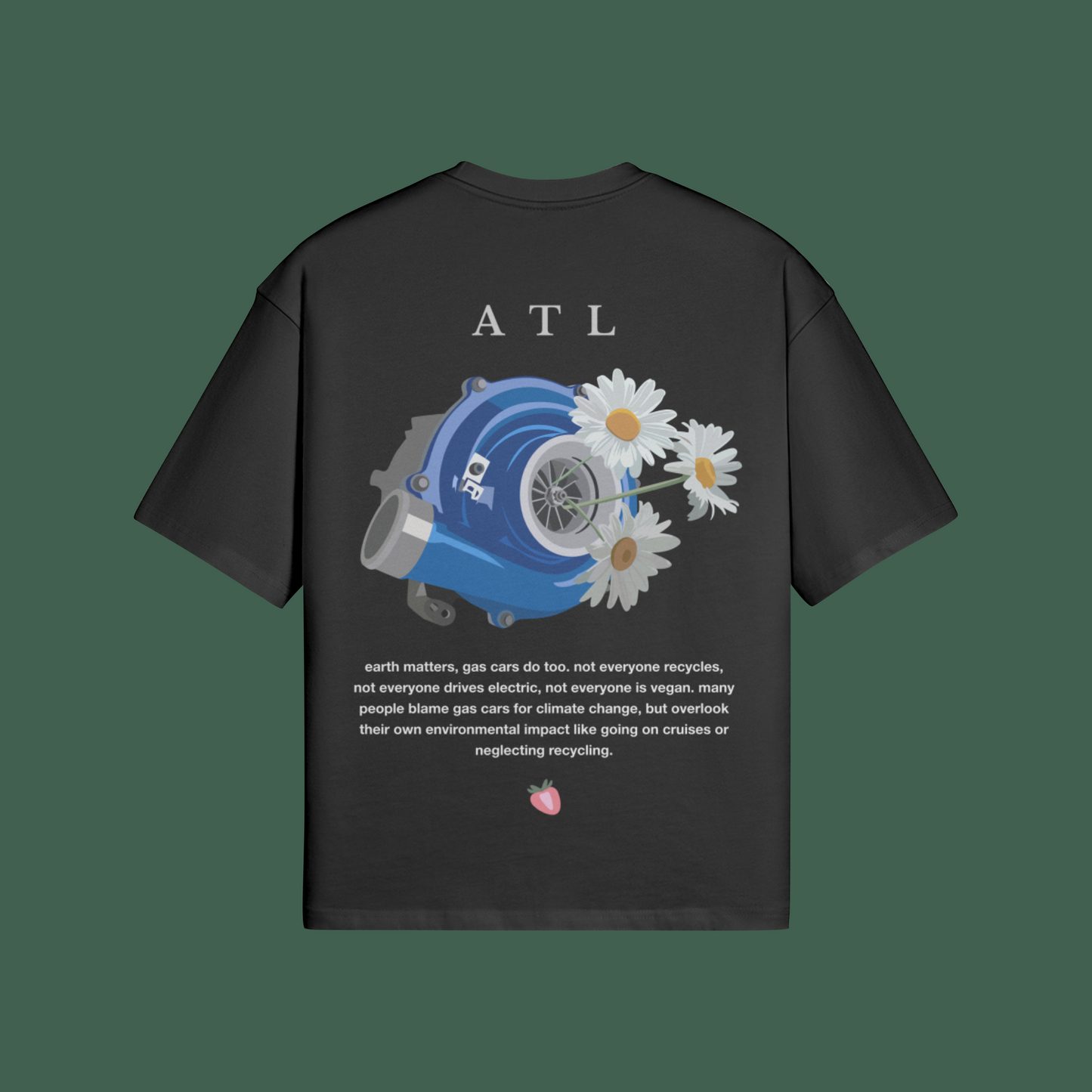 turbo flowers shirt black