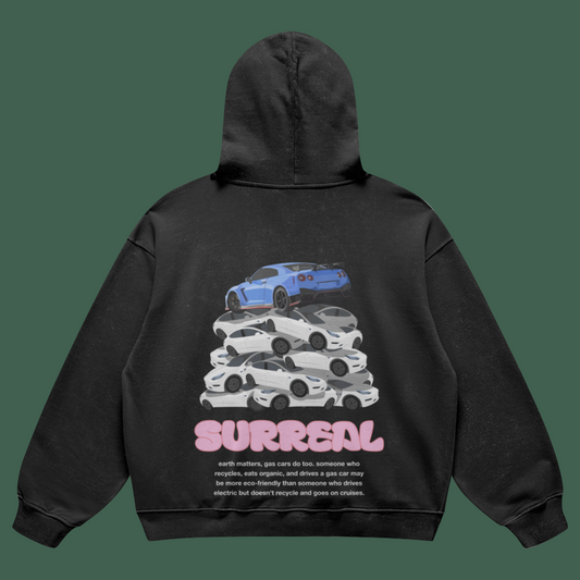 gtr and teslas hoodie black