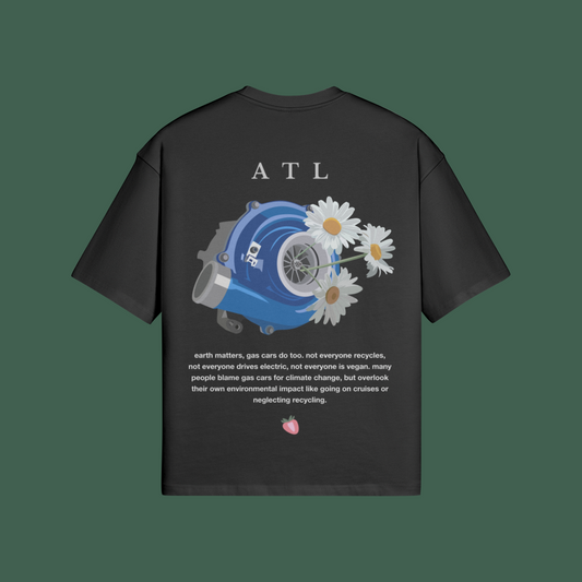 turbo flowers shirt black