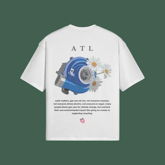 turbo flowers shirt white